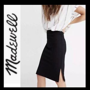 NWT Madewell Velvet Pencil Skirt